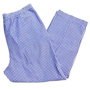 Spring Coastal Cottagecore Purple Gingham Plaid Pants Sz Large